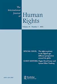Cover image for The International Journal of Human Rights, Volume 25, Issue 1, 2021