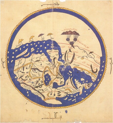 Figure 4. A map of the world produced by Muhammad al-Idrisi (circa 1250–1325).