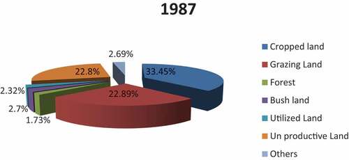 Chart 4. Land Use/Cover Types (1987).