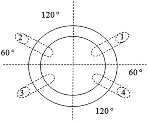 Figure 1. Schematic diagram of the device used for measuring strawberry ripeness by electrical bio-impedance.