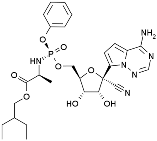 Figure 1. Remdesivir, the only small molecule drug approved for the treatment of SARS-CoV-2 infection