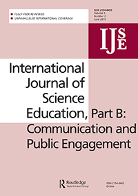 Cover image for International Journal of Science Education, Part B, Volume 5, Issue 2, 2015