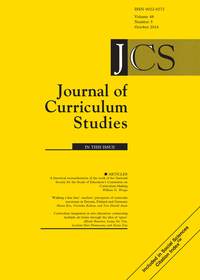 Cover image for Journal of Curriculum Studies, Volume 48, Issue 5, 2016