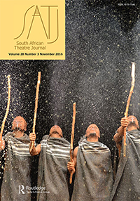 Cover image for South African Theatre Journal, Volume 28, Issue 3, 2015