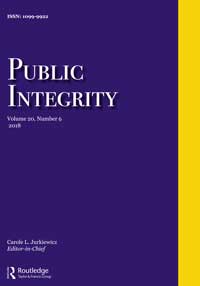 Cover image for Public Integrity, Volume 20, Issue 6, 2018