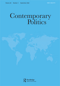 Cover image for Contemporary Politics, Volume 28, Issue 4, 2022