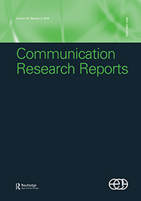 Cover image for Communication Research Reports, Volume 35, Issue 3, 2018