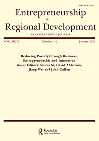 Cover image for Entrepreneurship & Regional Development, Volume 32, Issue 1-2, 2020