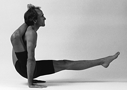 Figure 33. An accomplished yogi performing the maximum of modern human flexion, abduction, and external rotation (courtesy of David Swenson).