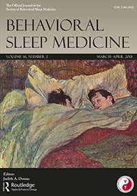 Cover image for Behavioral Sleep Medicine, Volume 16, Issue 2, 2018