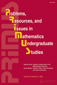 Cover image for PRIMUS, Volume 30, Issue 6, 2020