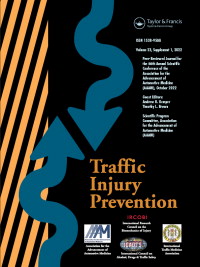 Cover image for Traffic Injury Prevention, Volume 23, Issue sup1, 2022