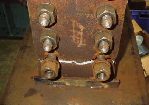 Figure 7. the flange plate rupture (T-3).