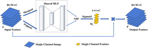 Figure 6. Diagram of the channel attention module.