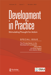 Cover image for Development in Practice, Volume 31, Issue 7, 2021