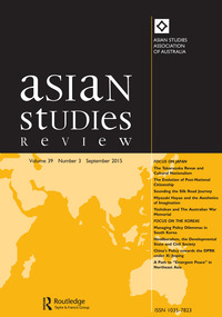 Cover image for Asian Studies Review, Volume 39, Issue 3, 2015