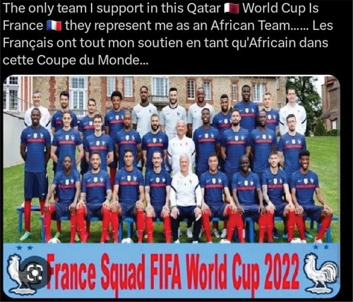 Figure 7. French team endorsed as African ambassadors.