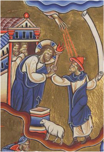 Figure 13. The Paris Psalter, Psalm 27, folio 44v (detail).