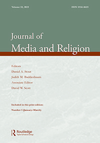 Cover image for Journal of Media and Religion, Volume 22, Issue 1, 2023