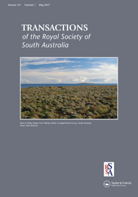 Cover image for Transactions of the Royal Society of South Australia, Volume 141, Issue 1, 2017