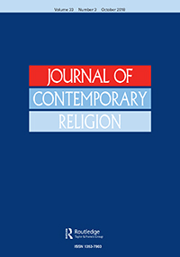 Cover image for Journal of Contemporary Religion, Volume 33, Issue 3, 2018