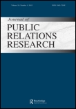 Cover image for Journal of Public Relations Research, Volume 26, Issue 4, 2014