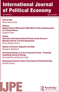 Cover image for International Journal of Political Economy, Volume 50, Issue 1, 2021