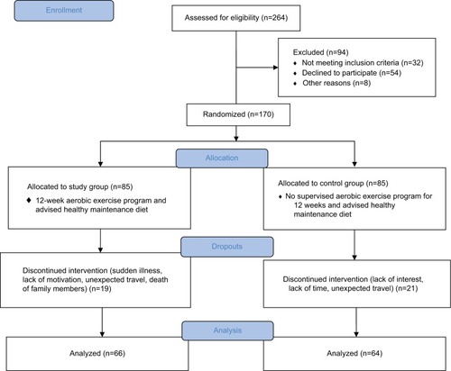 Figure 1 Flow diagram showing the procedure according to CONSORT guidelines.