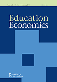 Cover image for Education Economics, Volume 27, Issue 1, 2019