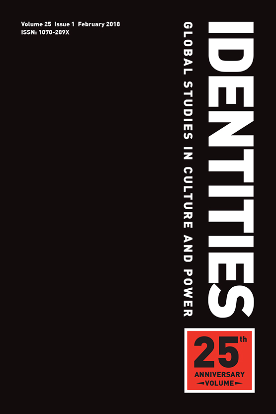 Cover image for Identities, Volume 25, Issue 1, 2018