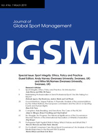Cover image for Journal of Global Sport Management, Volume 4, Issue 1, 2019