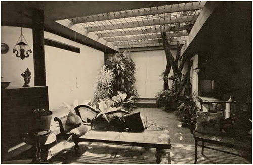 Figure 5. Courtyard with pergola on top - Illangakoon House (1969).