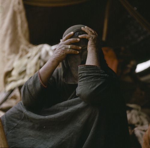 Figure 18: An Āl Murra woman, Qatar, 1959 (Jette Bang photo / Moesgaard Museum).