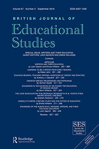 Cover image for British Journal of Educational Studies, Volume 67, Issue 3, 2019