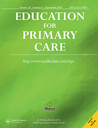 Cover image for Education for Primary Care, Volume 30, Issue 5, 2019