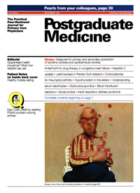 Cover image for Postgraduate Medicine, Volume 90, Issue 8, 1991