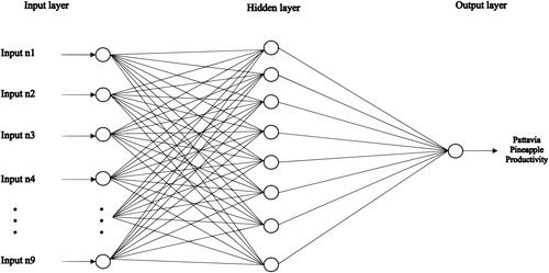 Figure 1. An ELM model for forecasting Pattavia pineapple productivity.