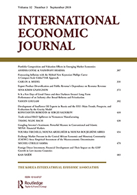 Cover image for International Economic Journal, Volume 32, Issue 3, 2018