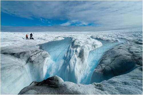 Figure 1. Greenland ice sheet, July 2020. Photo by Jason Gulley.