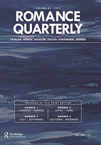 Cover image for Romance Quarterly, Volume 66, Issue 4, 2019