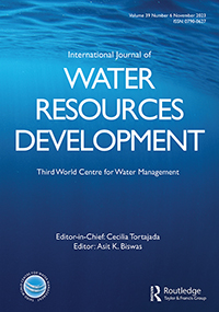 Cover image for International Journal of Water Resources Development, Volume 39, Issue 6, 2023