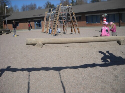Figure 3. The shadow of the swing.
