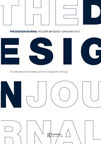 Cover image for The Design Journal, Volume 19, Issue 1, 2016