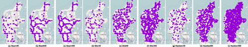 Figure 6. Geographical visualisation of the dataset.