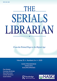 Cover image for The Serials Librarian, Volume 79, Issue 3-4, 2020