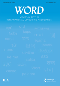 Cover image for WORD, Volume 67, Issue 4, 2021