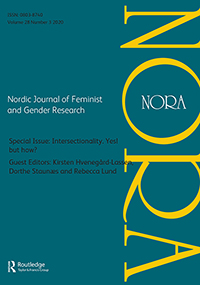 Cover image for NORA - Nordic Journal of Feminist and Gender Research, Volume 28, Issue 3, 2020