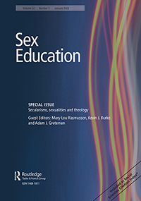 Cover image for Sex Education, Volume 22, Issue 1, 2022