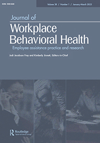 Cover image for Journal of Workplace Behavioral Health, Volume 38, Issue 1, 2023