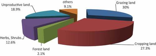 Chart 5. Land Use/Cover Types (1996).